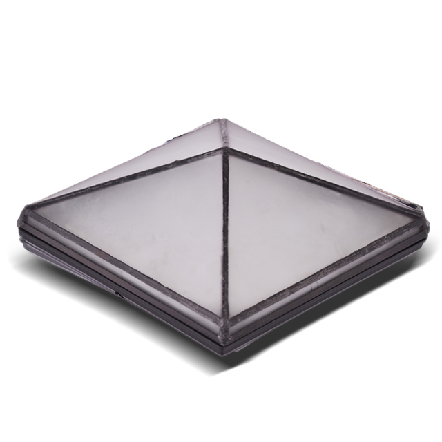 2211-TC16 Pyramid Square Outdoor Tiffany Post Cap 2211-TC16 Pyramid Square Outdoor Tiffany Post Cap
