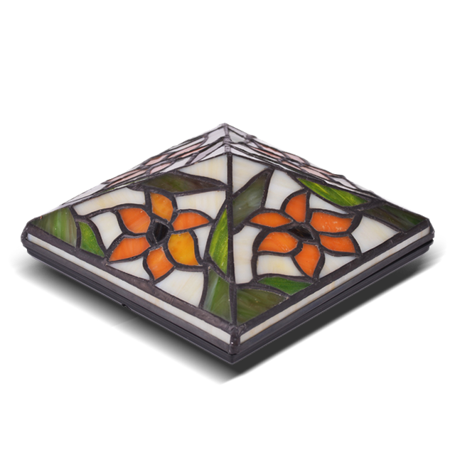 2211-TC1 Tiffany sklenený a plastový vodotesný uzáver stĺpika 2211-TC1 Tiffany sklenený a plastový vodotesný uzáver stĺpika